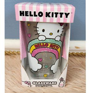 NIB SANRIO HELLO KITTY 16 OZ GLASSWARE